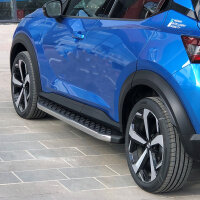 Running Boards suitable for Nissan Juke from 2019 Hitit chrome with T&Uuml;V