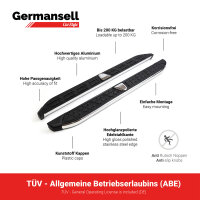 Trittbretter passend f&uuml;r Opel Crossland X ab Bj. 2017 Dakar Chrom mit ABE