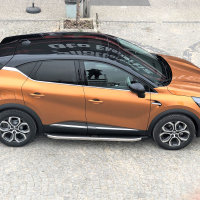 Running Boards suitable for Renault Captur from 2019 Ares chrome with T&Uuml;V