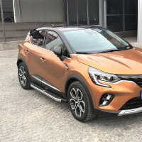 Trittbretter passend f&uuml;r Renault Captur ab Bj. 2019 Dakar Chrom mit ABE