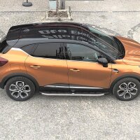 Trittbretter passend f&uuml;r Renault Captur ab Bj. 2019 Dakar Chrom mit ABE