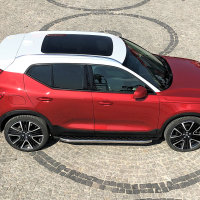 Running Boards suitable for Volvo XC40 from 2017 Hitit chrome with T&Uuml;V