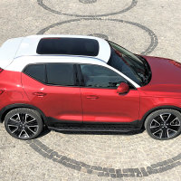 Running Boards suitable for Volvo XC40 from 2017 Hitit black with T&Uuml;V