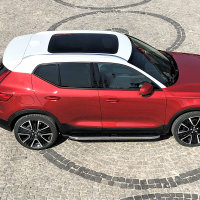 Running Boards suitable for Volvo XC40 from 2017 Ares chrome with T&Uuml;V