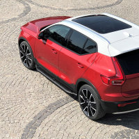 Running Boards suitable for Volvo XC40 from 2017 Ares black with T&Uuml;V