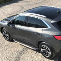 Running Boards suitable for Ford Kuga from 2020 Hitit chrome with T&Uuml;V