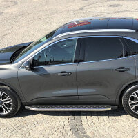 Running Boards suitable for Ford Kuga from 2020 Hitit chrome with T&Uuml;V