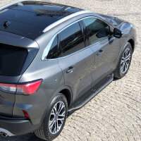 Trittbretter passend f&uuml;r Ford Kuga ab Bj. 2020 Ares Schwarz mit ABE