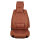Front seat covers suitable for Alfa Romeo 147 Construction year 2001-2010 in color Cinnamon Set of 2 Check Mix