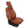 Front seat covers suitable for Alfa Romeo 159 Construction year 2005-2011 in color Cinnamon Set of 2 Check Mix