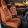 Sitzbez&uuml;ge passend f&uuml;r Honda Civic ab Bj. 2001 in Zimt Set Paris