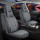 Sitzbez&uuml;ge passend f&uuml;r Honda Civic ab Bj. 2001 in Dunkelgrau 2er Set Karomix