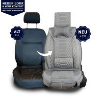 Front seat covers suitable for Hyundai iX55 Construction year 2008-2012 in color Grey Set of 2 Check Mix