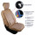 Front seat covers suitable for Peugeot 108 from year of construction 2014 in color Beige Set of 2 Honeycomb design