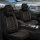 Sitzbez&uuml;ge passend f&uuml;r Peugeot 108 ab Bj. 2014 in Schwarz/Beige 2er Set Karomix
