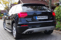 Running Boards suitable for Audi Q2 from 2016 Hitit chrome with T&Uuml;V