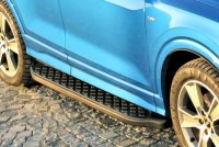 Running Boards suitable for Audi Q2 from 2016 Hitit black with T&Uuml;V