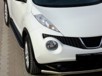 Trittbretter passend f&uuml;r Nissan Juke ab 2010 Hitit Chrom mit T&Uuml;V