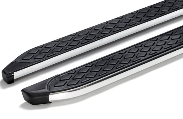 Running Boards suitable for Peugeot 4008 from 2012 Hitit chrome with T&Uuml;V