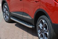 Running Boards suitable for Peugeot 4008 from 2012 Hitit chrome with T&Uuml;V