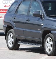 Running Boards suitable for Hyundai Tucson 2005-2010 Hitit chrome with T&Uuml;V