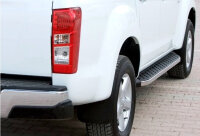 Trittbretter passend f&uuml;r Isuzu D-Max Bj. 2012-2019 Hitit Chrom mit T&Uuml;V