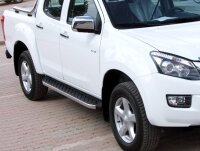 Trittbretter passend f&uuml;r Isuzu D-Max Bj. 2012-2019 Hitit Chrom mit T&Uuml;V