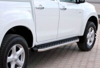 Trittbretter passend f&uuml;r Isuzu D-Max Bj. 2012-2019 Hitit Chrom mit T&Uuml;V