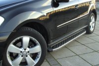 Running Boards suitable for Mercedes Benz GLK 2008-2015 Hitit chrome with T&Uuml;V