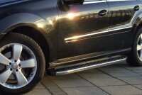 Running Boards suitable for Mercedes Benz GLK 2008-2015 Hitit chrome with T&Uuml;V
