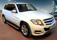 Running Boards suitable for Mercedes Benz GLK 2008-2015 Hitit chrome with T&Uuml;V