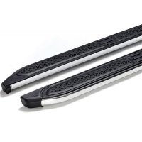 Running Boards suitable for Audi Q3 from 2011- 2018 Ares chrome with T&Uuml;V