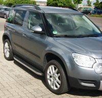 Running Boards suitable for Skoda Yeti 2009-2017 Hitit chrome with T&Uuml;V