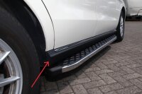 Trittbretter passend f&uuml;r Mercedes-Benz ML W166 2011-2015 Hitit Chrom mit T&Uuml;V