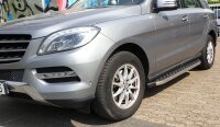 Trittbretter passend f&uuml;r Mercedes-Benz ML W166 2011-2015 Hitit Chrom mit T&Uuml;V