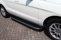 Running Boards suitable for Mercedes Benz ML W166 2011-2015 Hitit chrome with T&Uuml;V