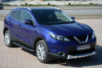Running Boards suitable for Nissan Qashqai  2014-2021 Ares black with T&Uuml;V