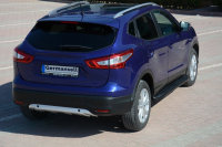 Running Boards suitable for Nissan Qashqai from 2014 Ares black with T&Uuml;V