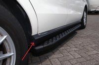 Running Boards suitable for Mercedes Benz ML W166 AMG 2011-2015 Hitit black T&Uuml;V