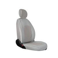 Seat covers suitable for Alfa Romeo 147 Construction year 2001-2010 in color Grey Set of 2 New York design