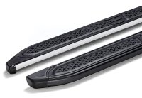 Running Boards suitable for Jeep Grand Cherokee Type WK from 2010 Ares black with T&Uuml;V