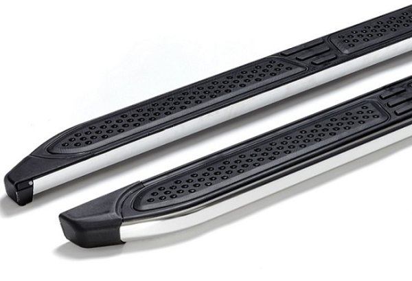 Running Boards suitable for Hyundai IX-35 2010-2015 Ares black with T&Uuml;V