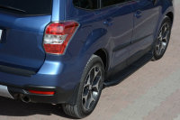 Running Boards suitable for Subaru Forester from 2013 Ares black with T&Uuml;V