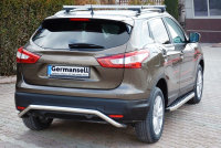 Running Boards suitable for Nissan Qashqai from 2014 Hitit chrome with T&Uuml;V