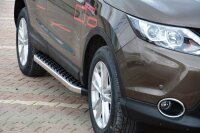 Trittbretter passend f&uuml;r Nissan Qashqai  Bj 2014-2021 Hitit Chrom mit ABE