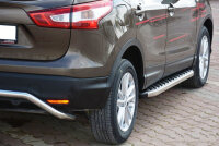 Trittbretter passend f&uuml;r Nissan Qashqai  Bj 2014-2021 Hitit Chrom mit ABE