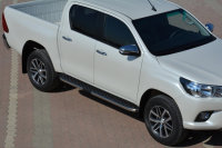 Running Boards suitable for Toyota Hilux from 2015 Hitit chrome with T&Uuml;V