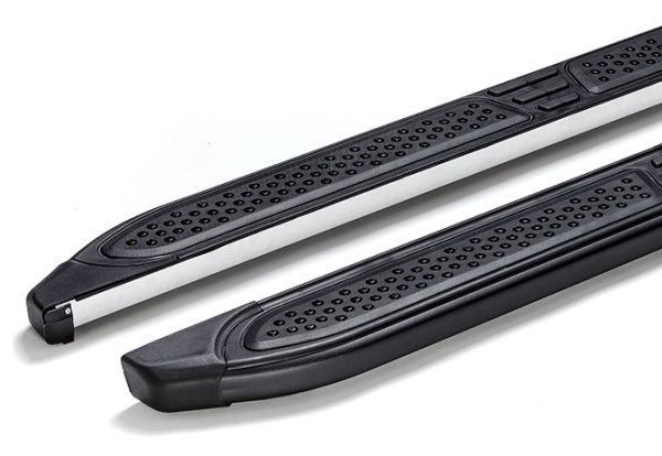Running Boards suitable for Audi Q7 from 2005-2015 Ares black with T&Uuml;V