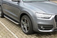 Running Boards suitable for Audi Q3 from 2011- 2018 Hitit chrome with T&Uuml;V