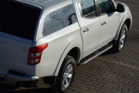 Running Boards suitable for Mitsubishi L200 from 2015 Ares chrome with T&Uuml;V